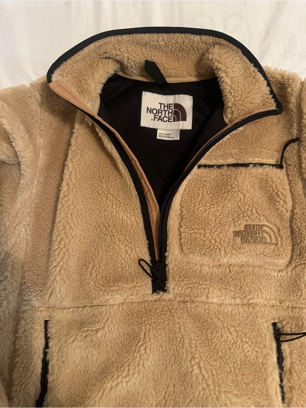 The North Face Men’s Tan Sherpa Fleece Pullover